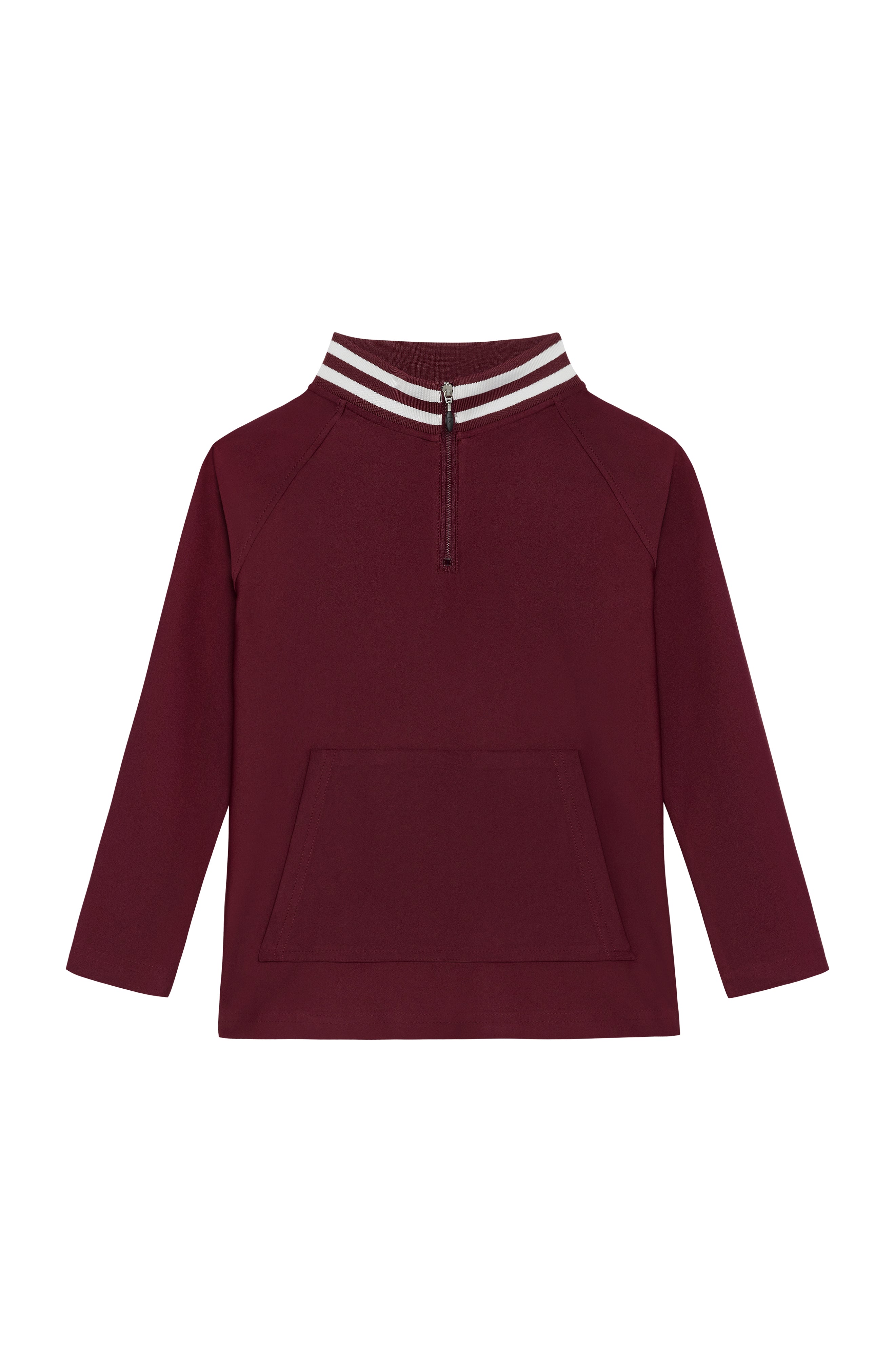 Half-Zip in Maroon
