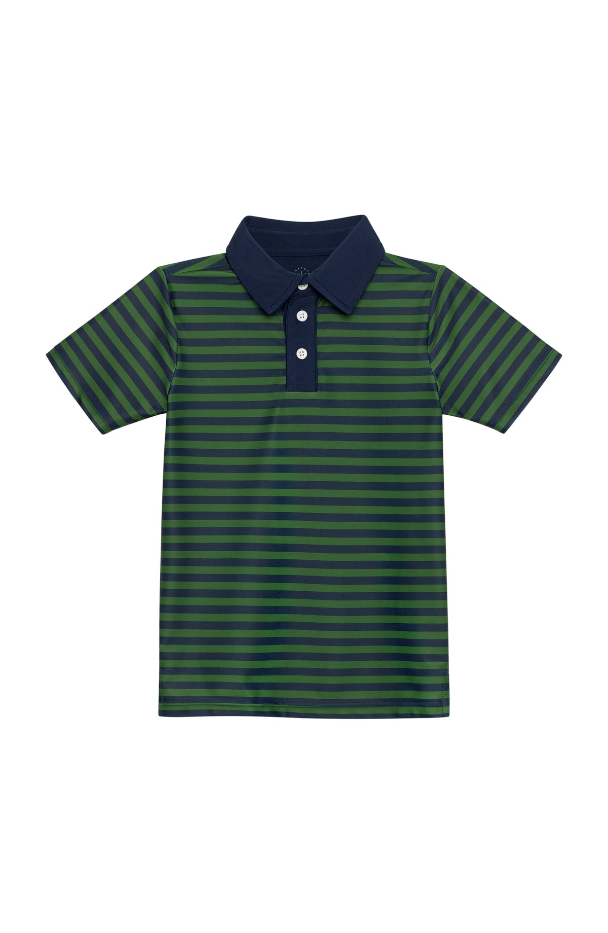 GB Stripe Polo Shirt in Navy & Dark Green
