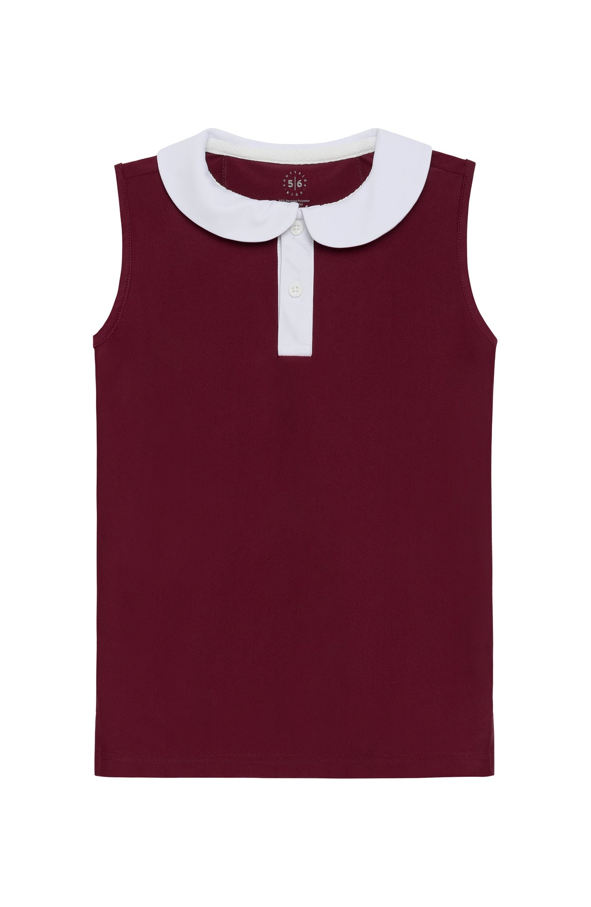 Girly Girl Tank in Maroon & White