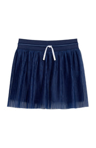 Pleated Skort in Navy