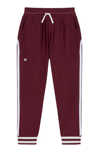 Retro Warm-Up Jogger in Maroon