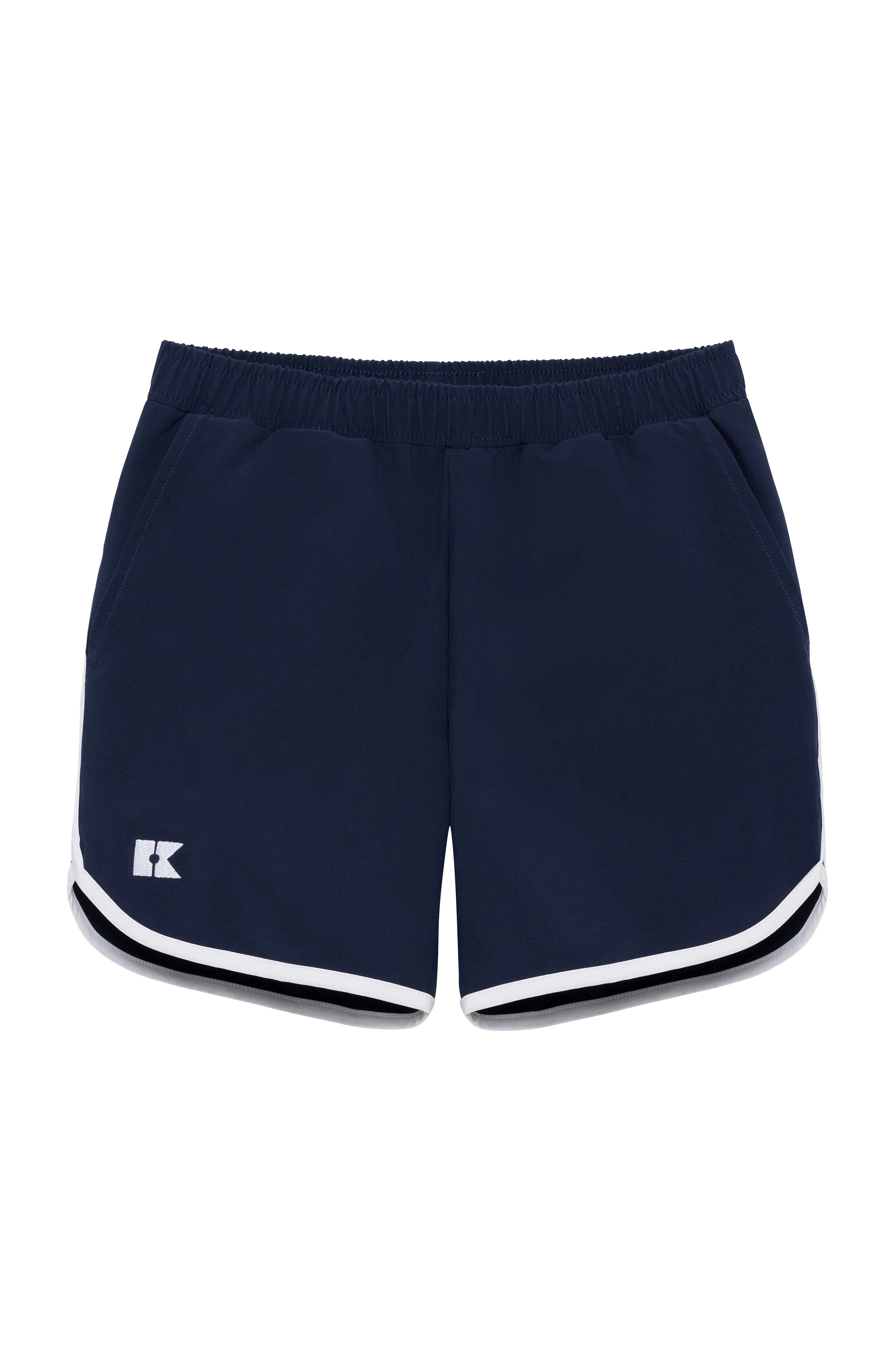 Retro Super Short in Navy with White Piping