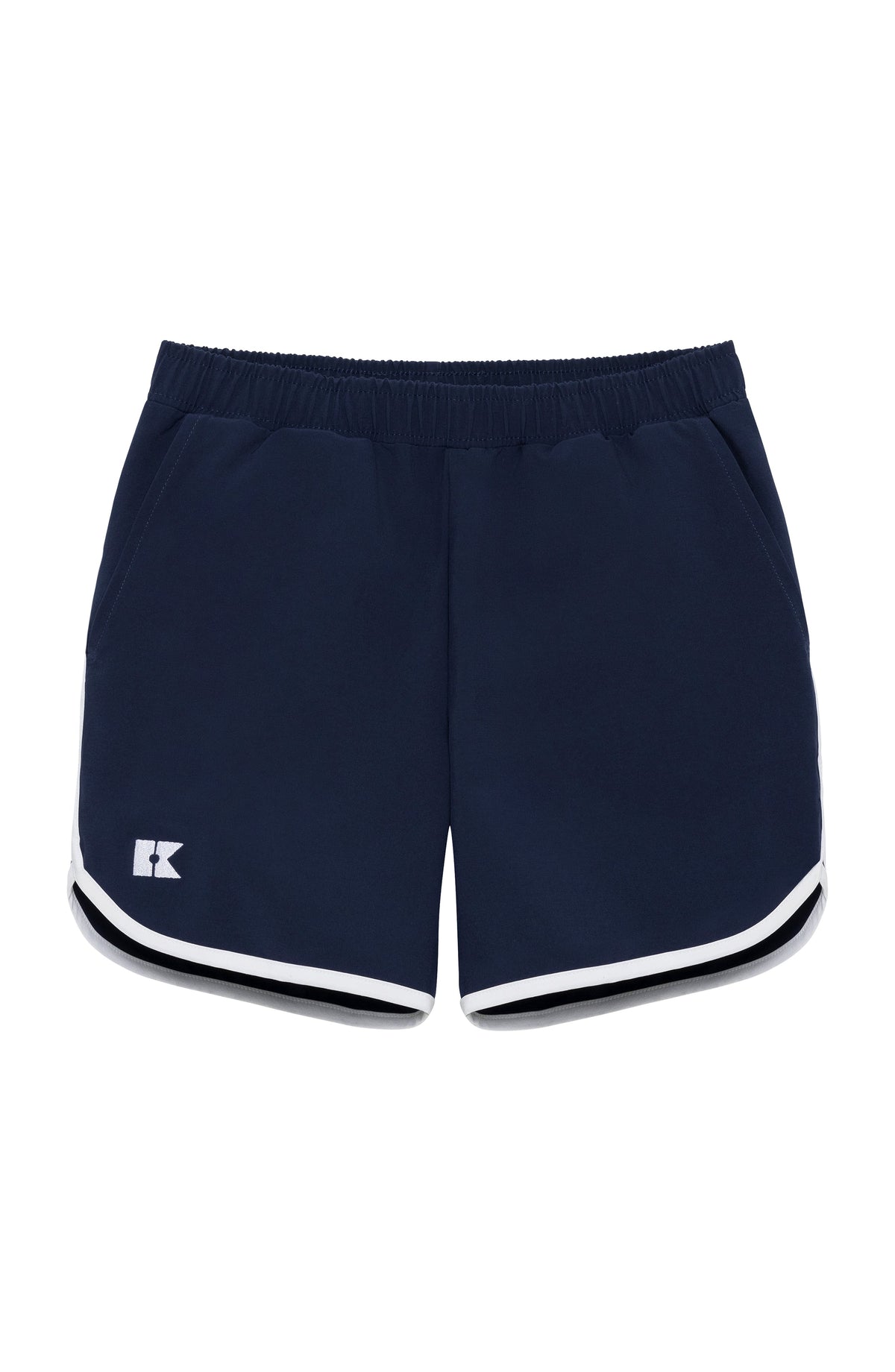 Retro Super Short in Navy with White Piping