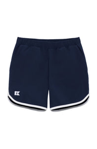 Retro Super Short in Navy with White Piping