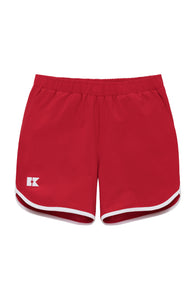 Retro Super Short in Red with White Piping