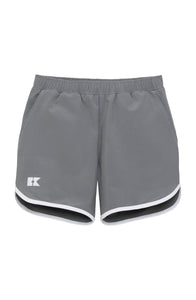 Retro Super Short in Gray with White Piping