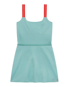 Court Stretch Dress in Blue Lagoon