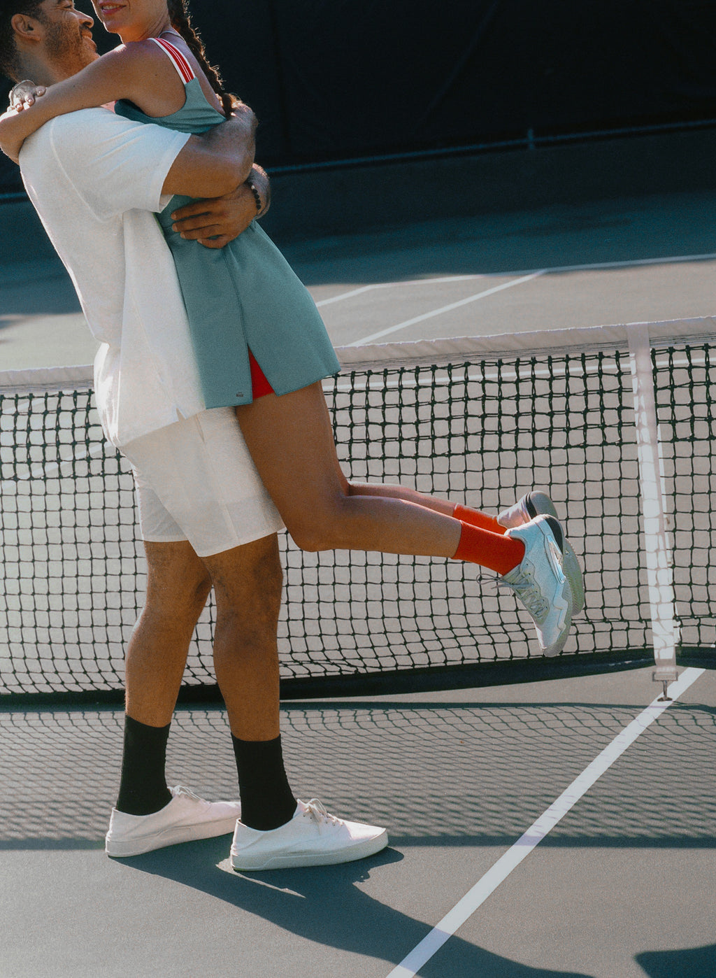 Court Stretch Dress in Blue Lagoon