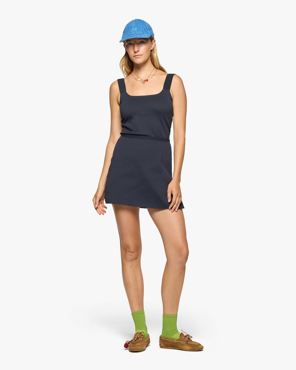 Court Stretch Dress in Midnight