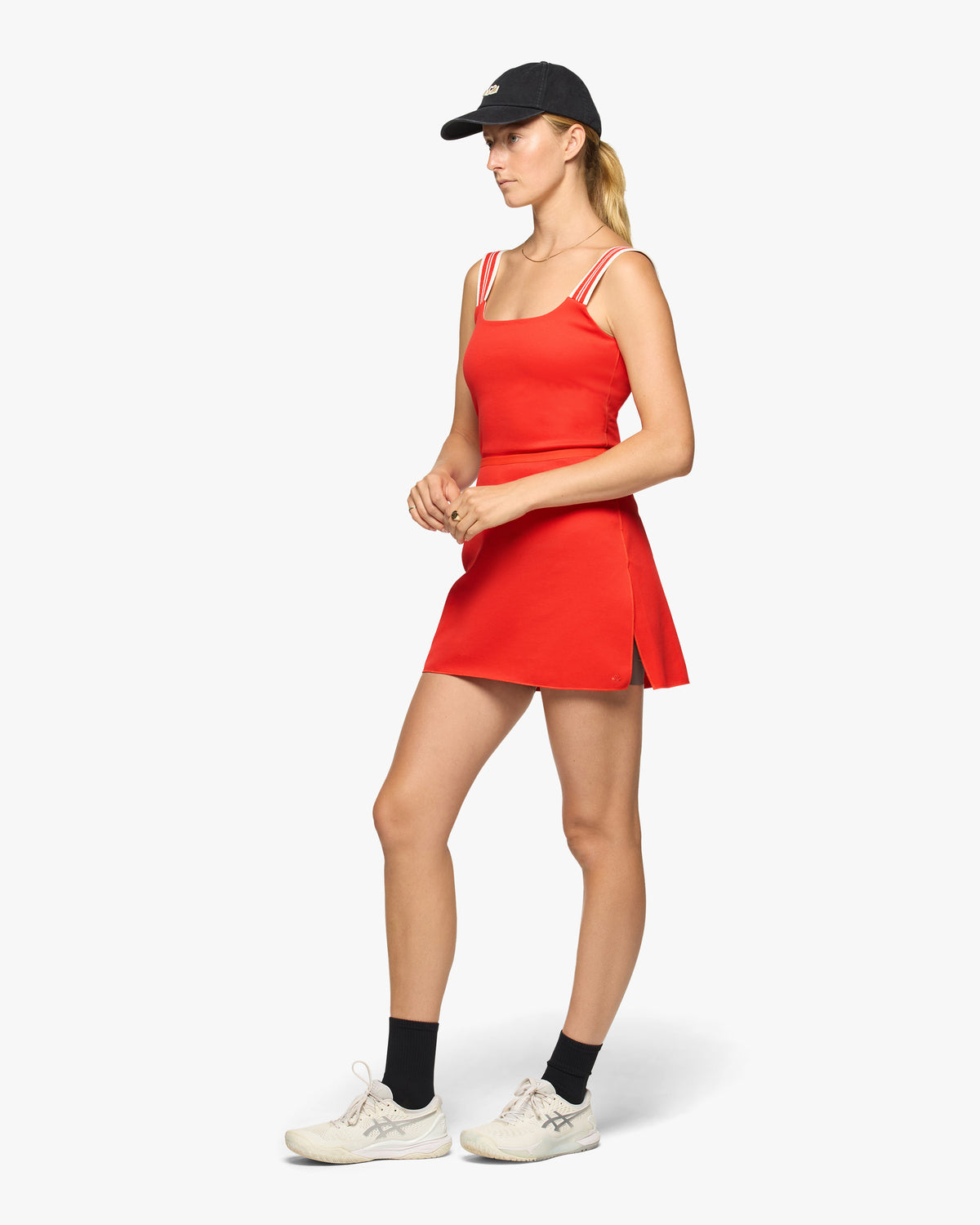 Court Stretch Dress in Spence Red