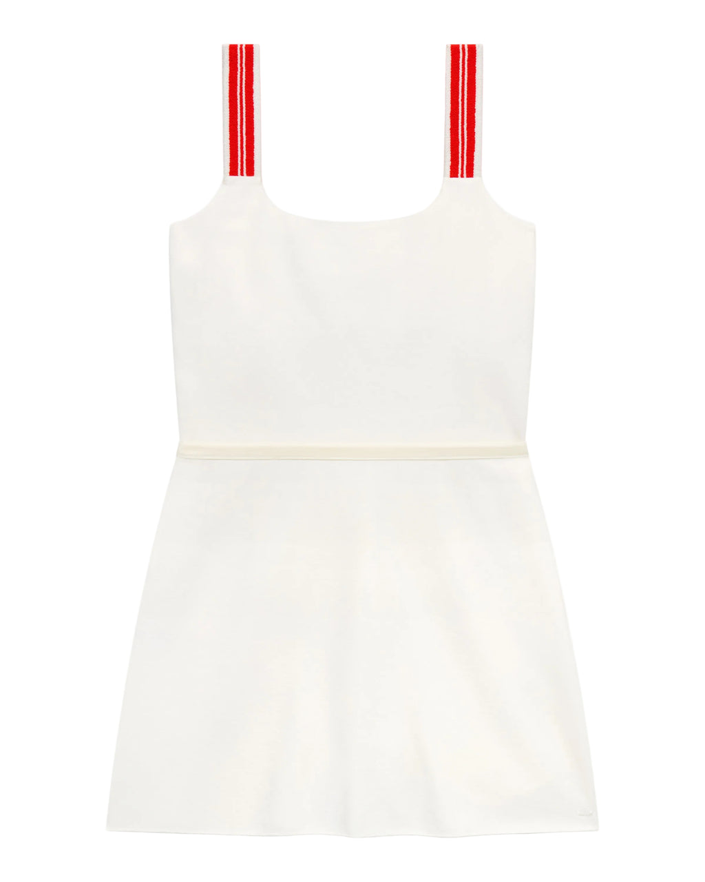 Court Stretch Dress in Tennis White