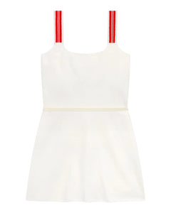 Court Stretch Dress in Tennis White
