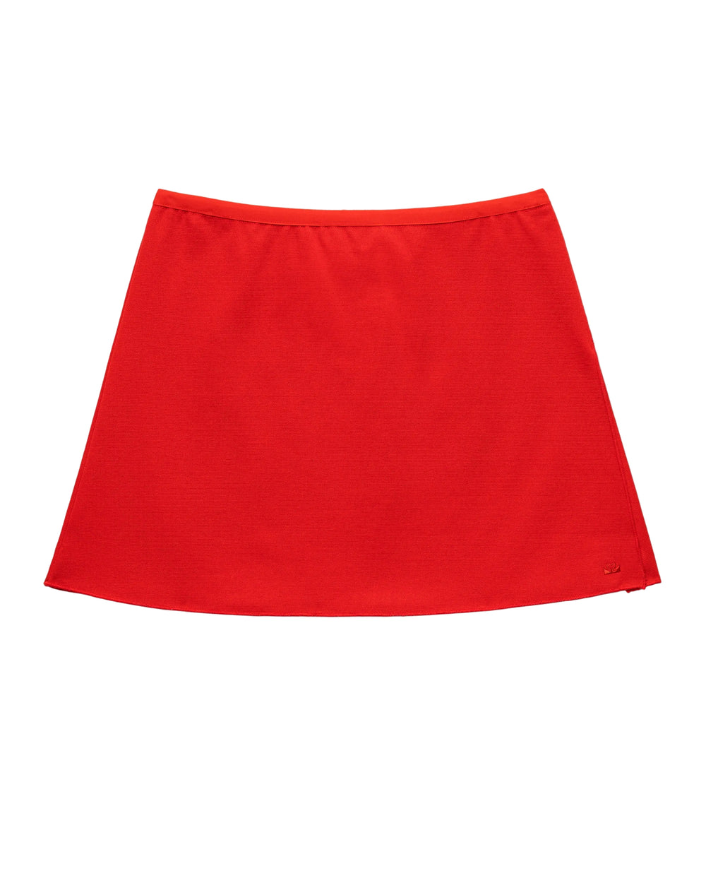 Court Stretch Slip Skirt in Spence Red