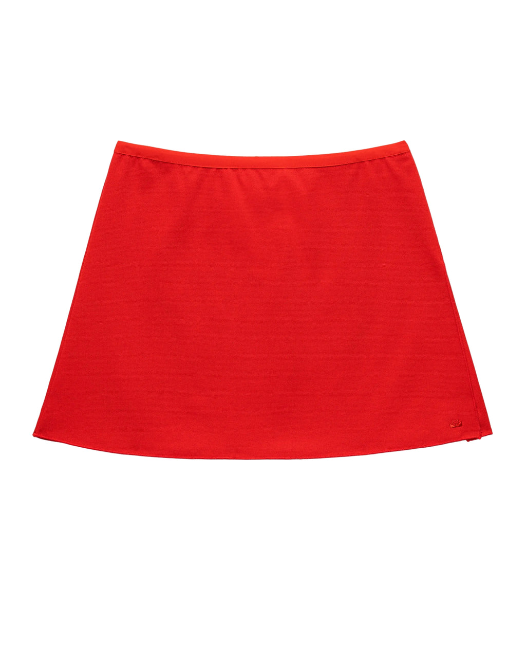 Court Stretch Slip Skirt in Spence Red