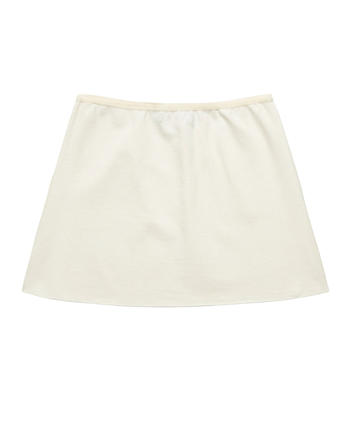 Court Stretch Slip Skirt in Tennis White
