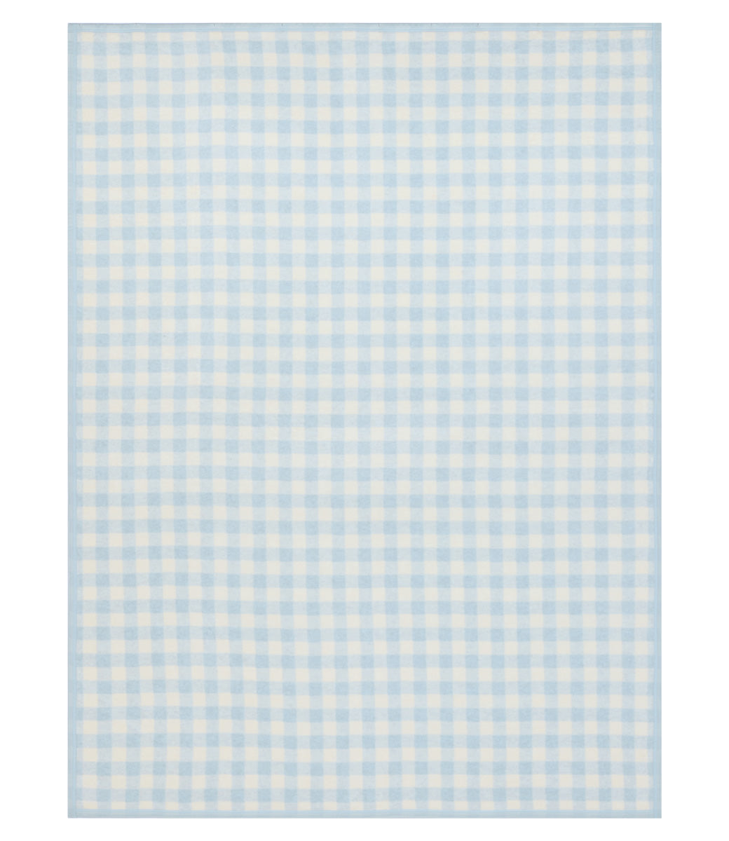 Cozy Gingham Sky Blanket