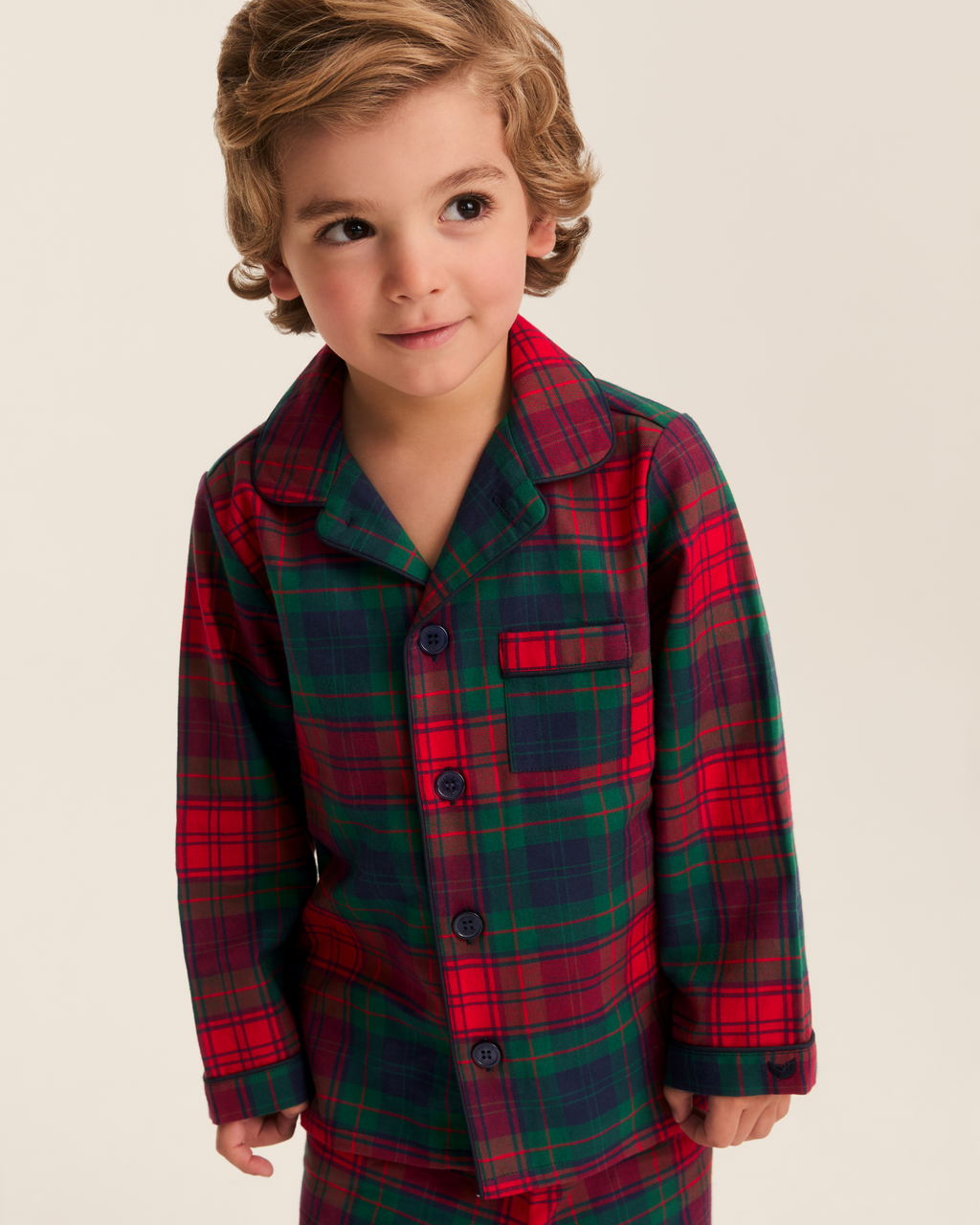 Kid’s Brushed Twill Pajama Set in St. James Tartan