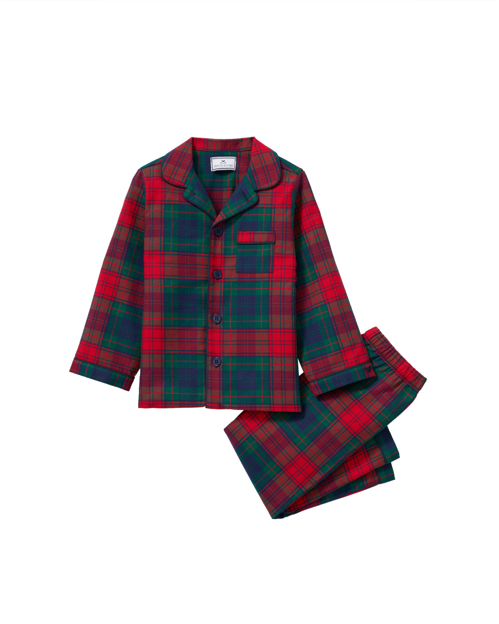 Kid’s Brushed Twill Pajama Set in St. James Tartan