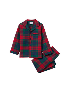 Kid’s Brushed Twill Pajama Set in St. James Tartan