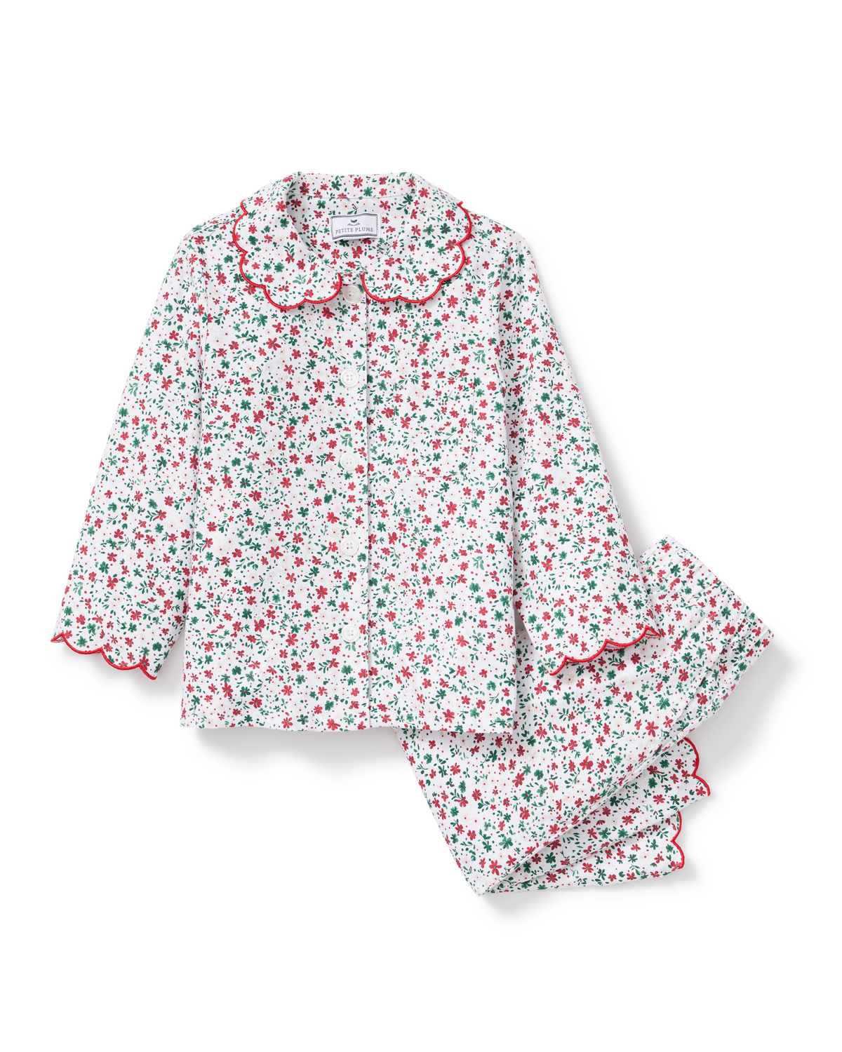 Kid’s Twill Colette Pajama Set in Winter Garden