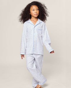 Kid’s Twill Pajama in Bluehearts