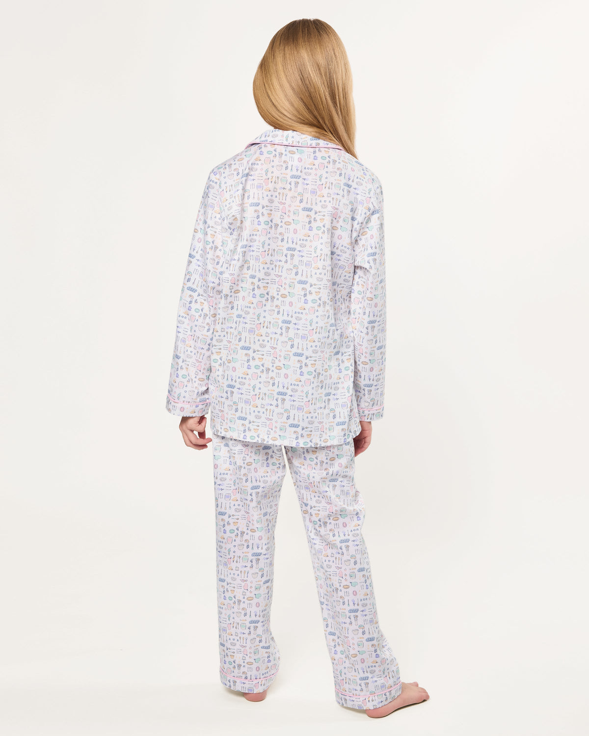 Kid's Twill Pajama Set in Baking Spirits Bright