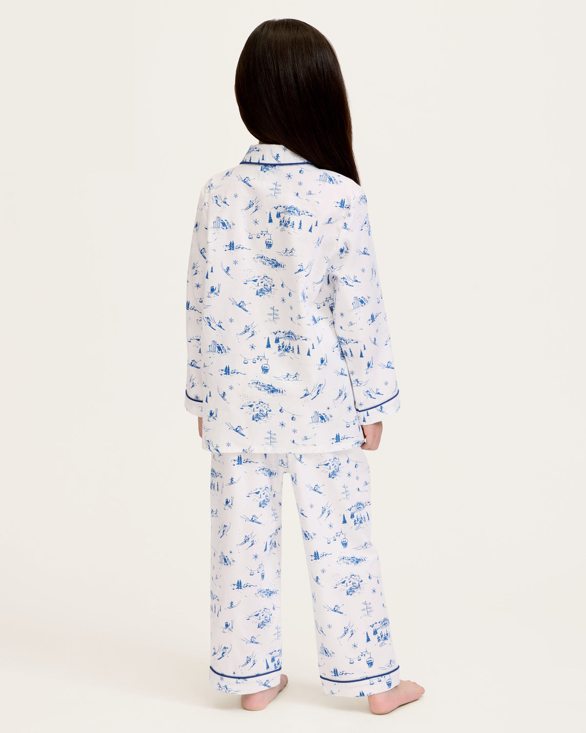 Kid’s Twill Pajama Set in Chalet Toile