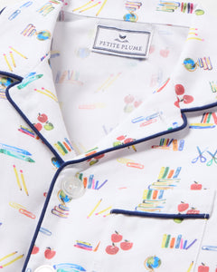 Kid's Twill Pajama Set in Literary Lessons
