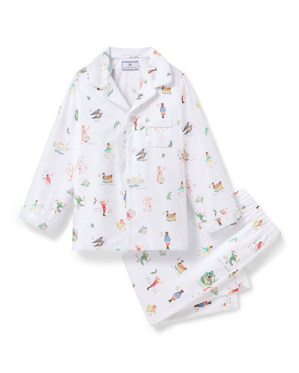 Kid’s Twill Pajama Set in 12 Days of Christmas