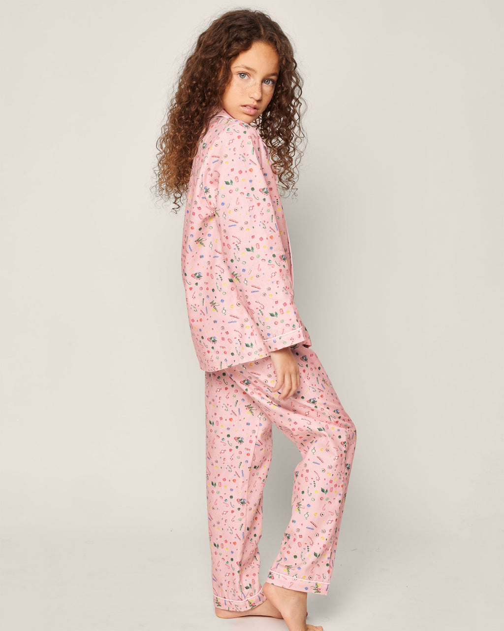 Kid’s Twill Pajama Set in Vintage Sweets