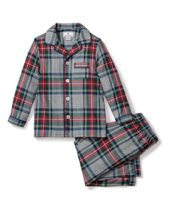 Kid’s Brushed Cotton Pajama Set in Westminster Tartan