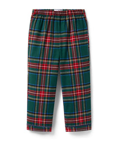 Kid's Brushed Twill Pajama Pants in Kensington Tartan
