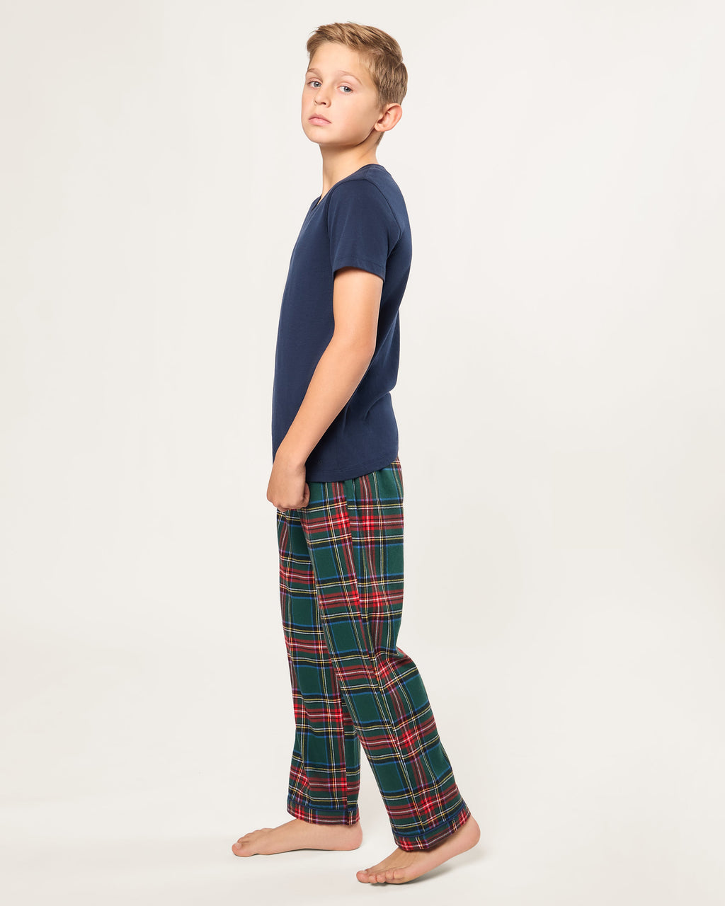 Kid’s Brushed Twill Pajama Pants in Kensington Tartan