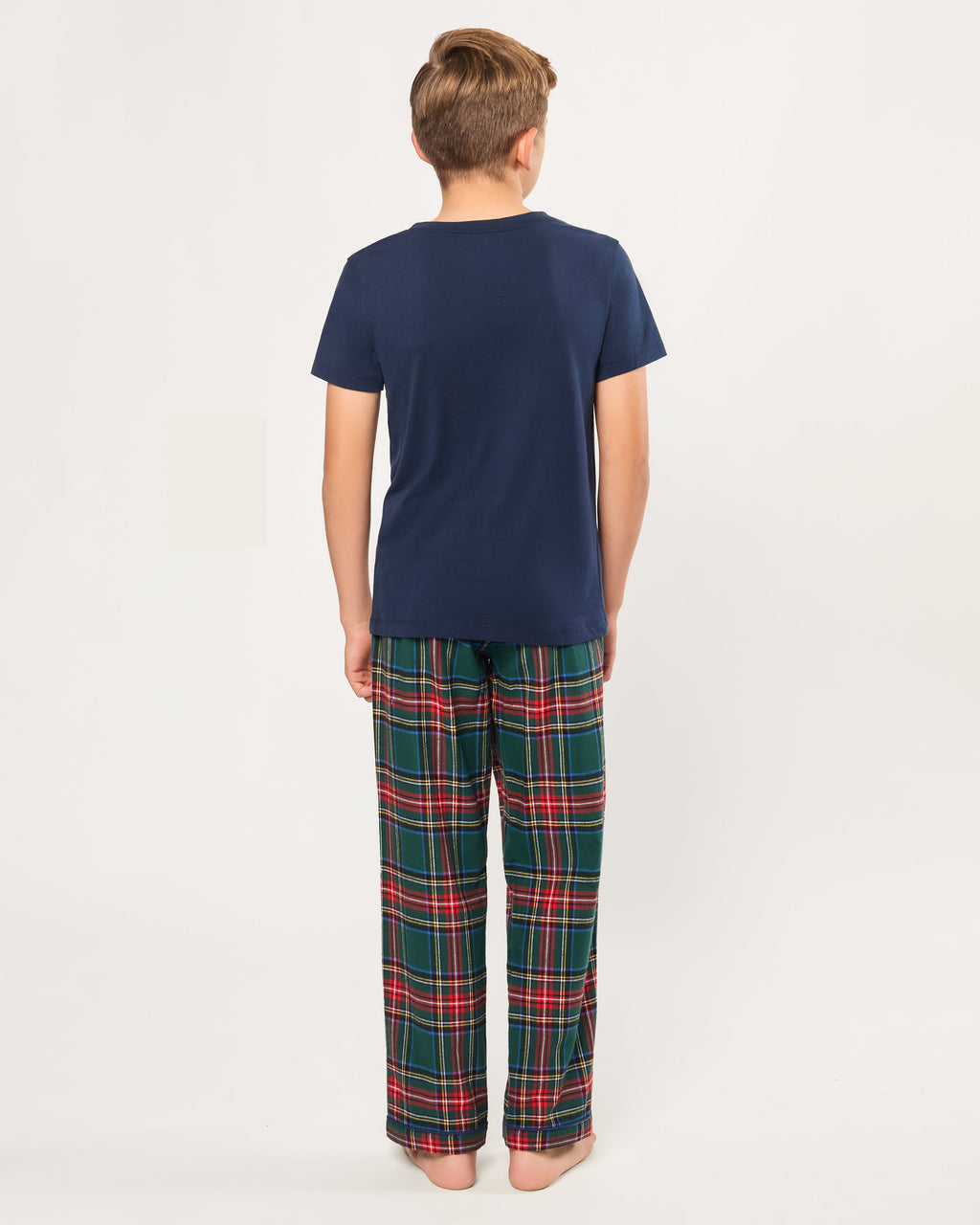 Kid’s Brushed Twill Pajama Pants in Kensington Tartan