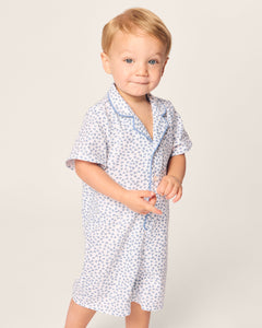 Baby’s Twill Romper in Bluehearts