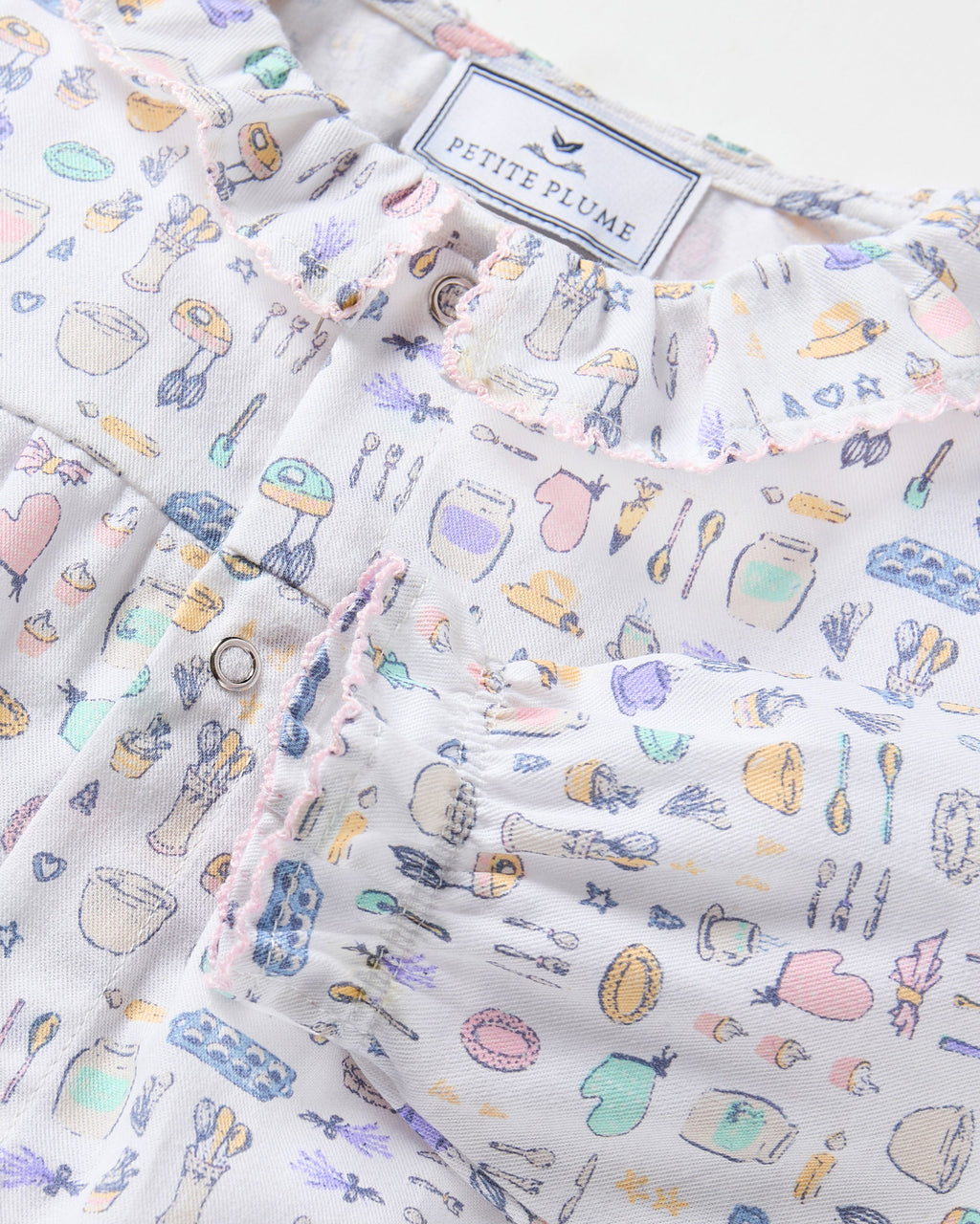 Baby’s Twill Madeline Romper in Baking Spirits Bright