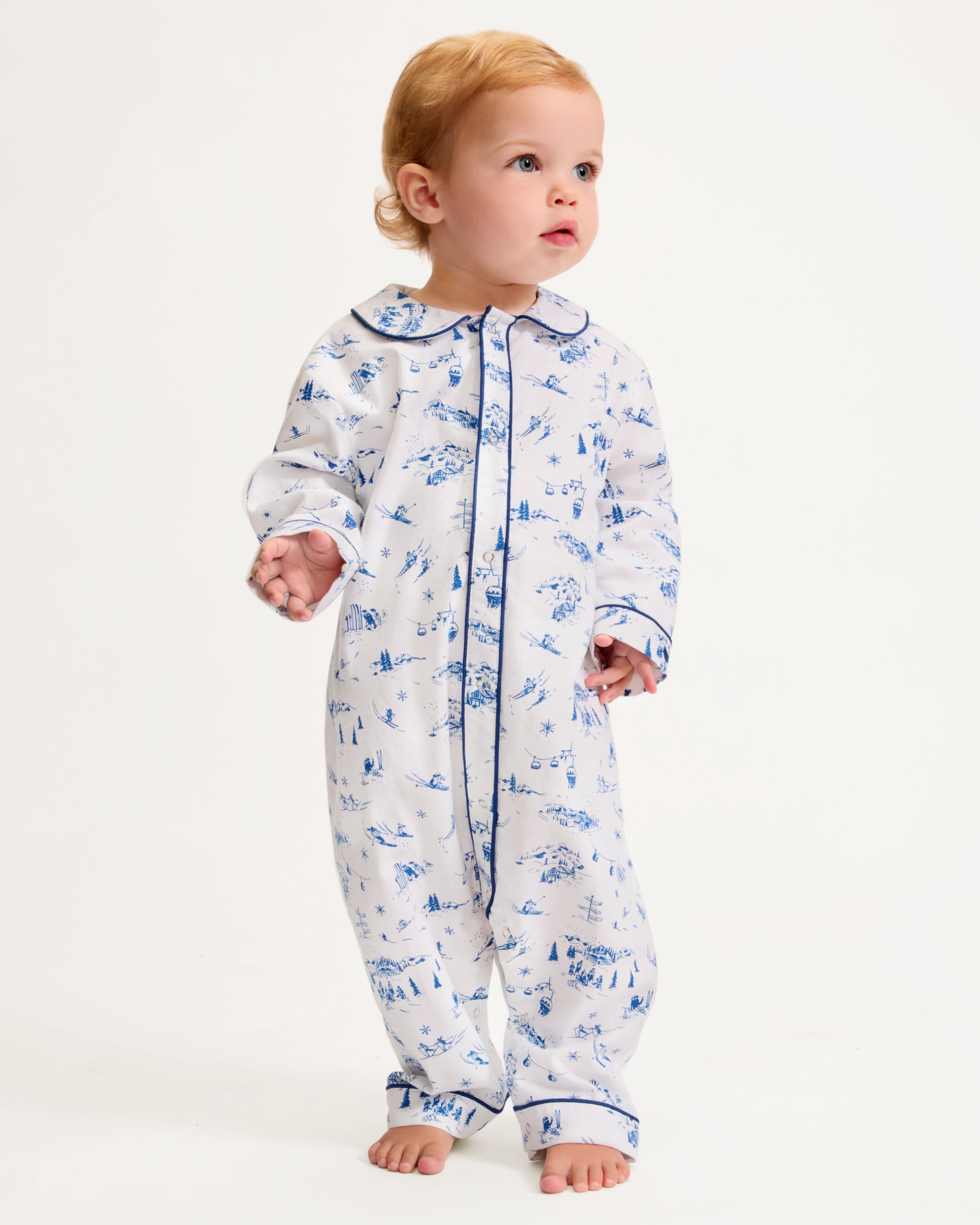 Baby’s Twill Cambridge Romper in Chalet Toile