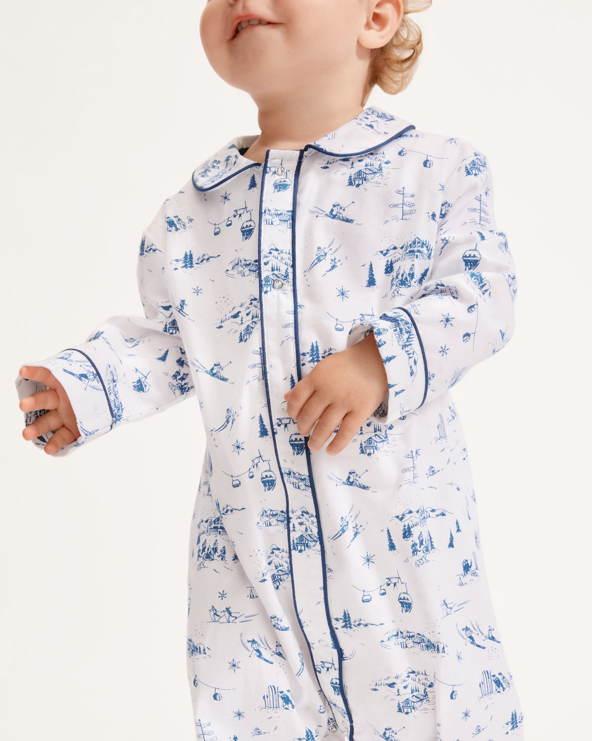 Baby’s Twill Cambridge Romper in Chalet Toile