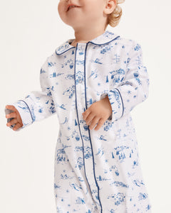 Baby’s Twill Cambridge Romper in Chalet Toile