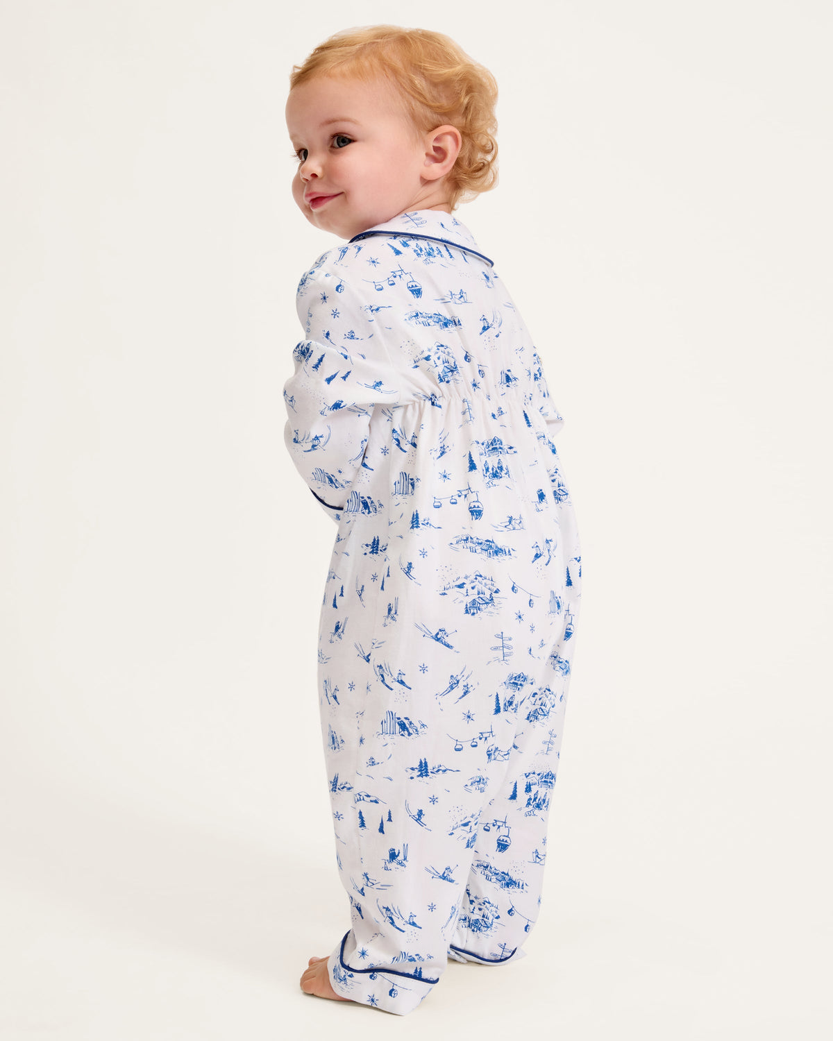 Baby’s Twill Cambridge Romper in Chalet Toile