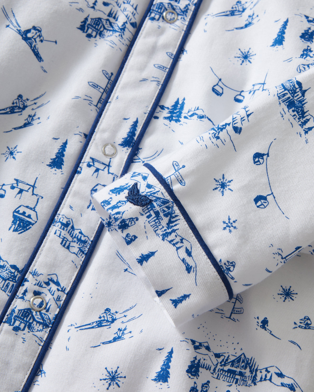 Baby’s Twill Cambridge Romper in Chalet Toile