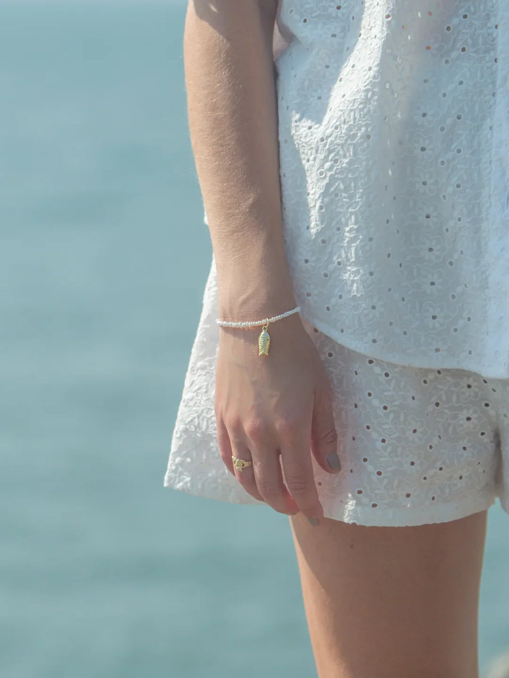 Crew Bracelet in White