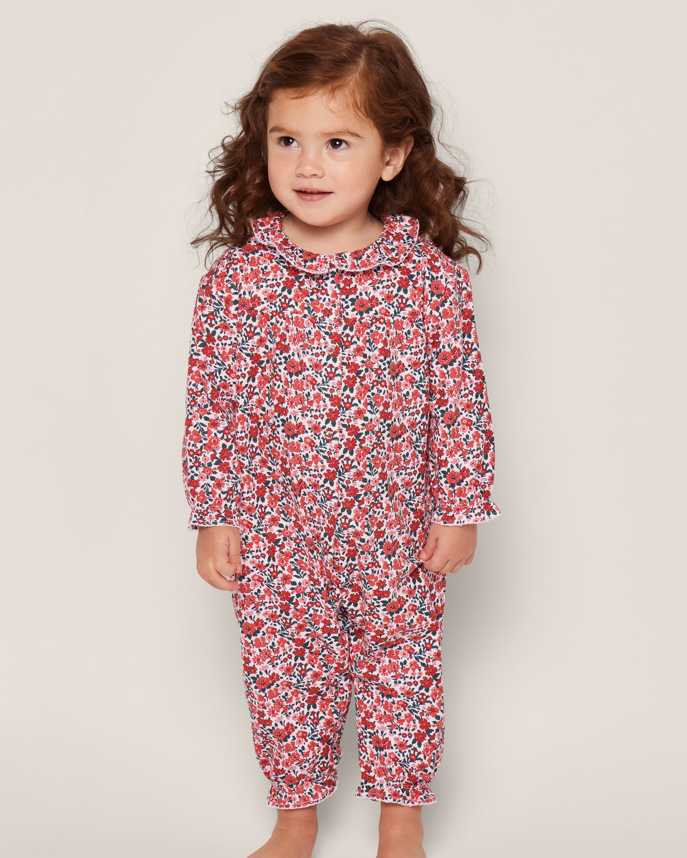 Baby’s Twill Madeline Romper in Fleurs des Bois