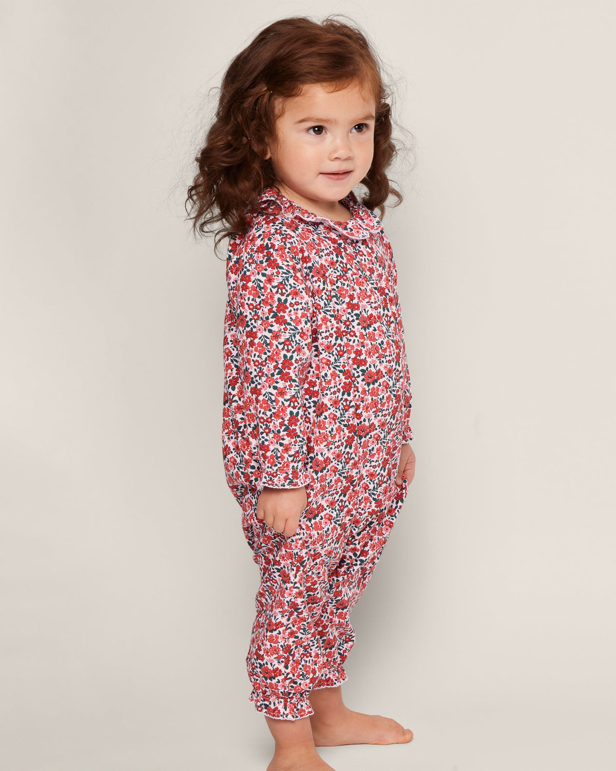 Baby's Twill Madeline Romper in Fleurs des Bois