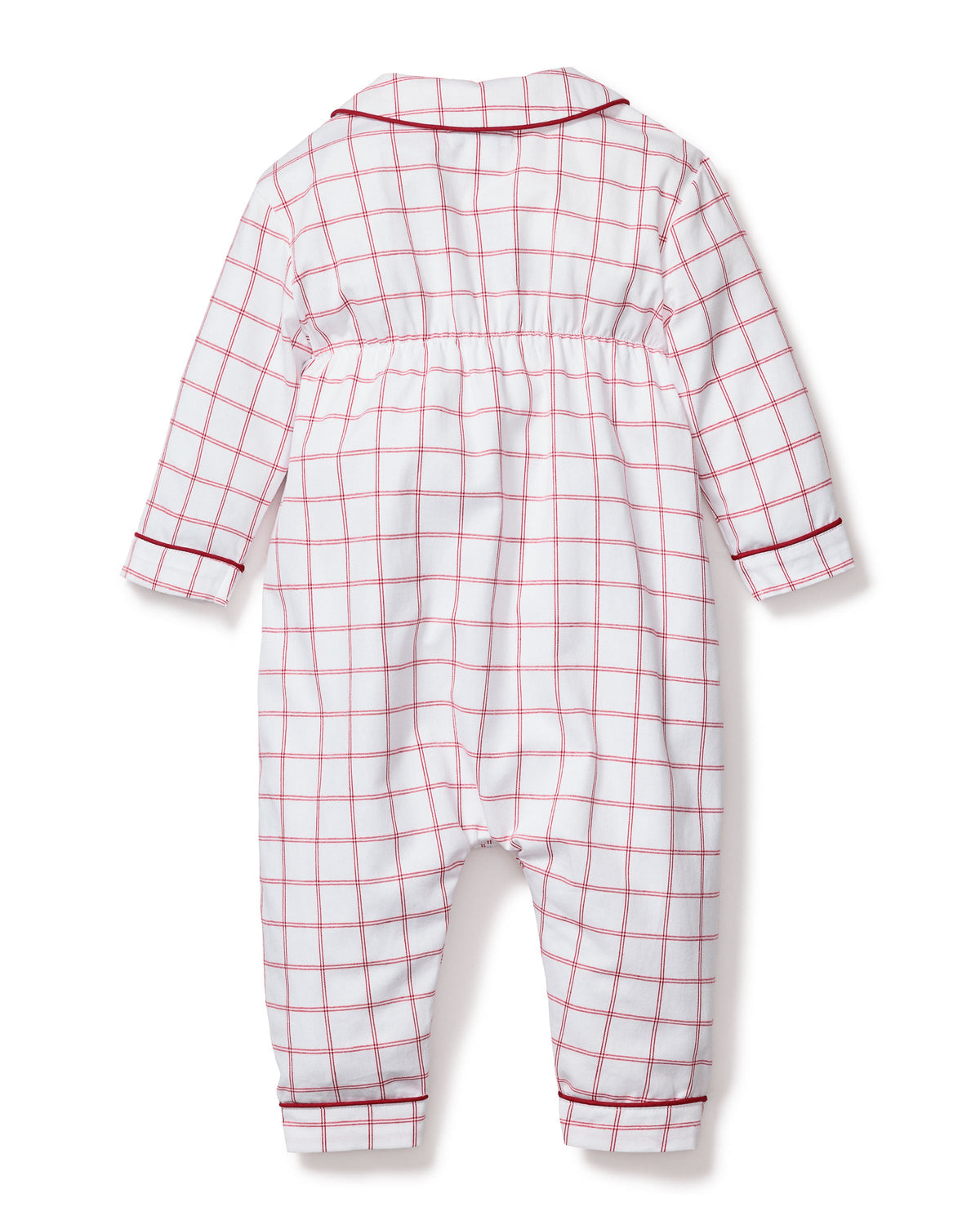 Baby’s Twill Cambridge Romper in Garnet Tattersall