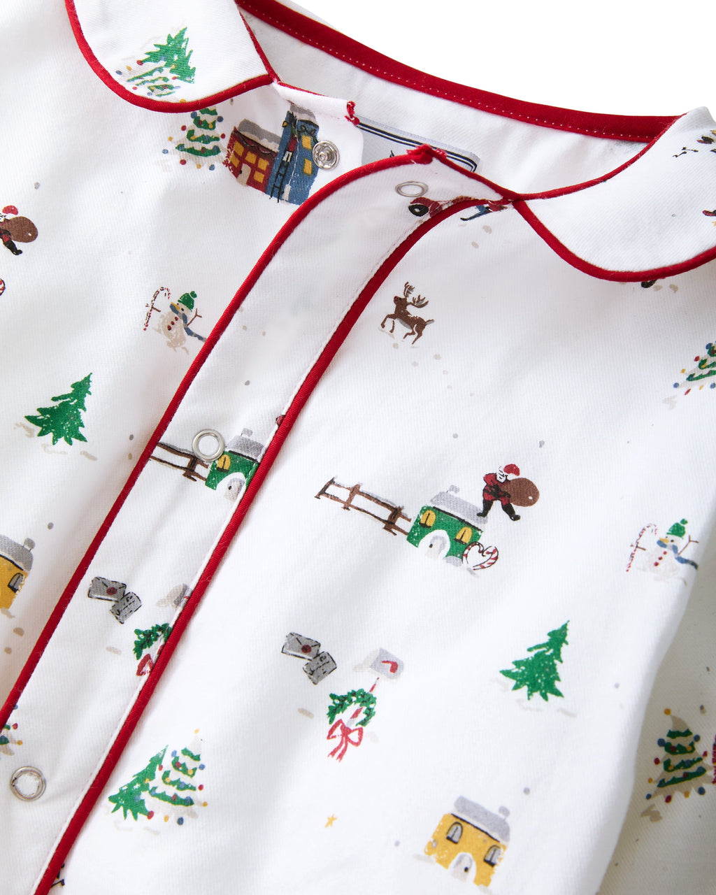 Baby’s Twill Cambridge Romper in Holiday Town