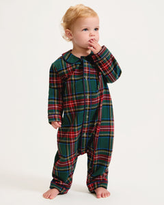 Baby's Brushed Twill Cambridge Romper in Kensington Tartan