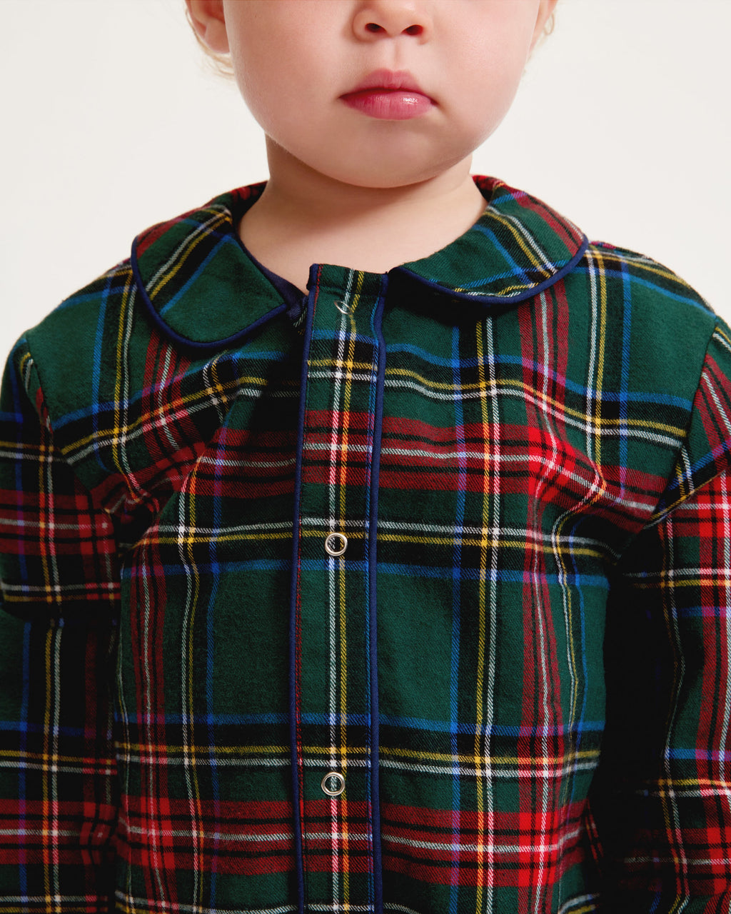 Baby’s Brushed Twill Cambridge Romper in Kensington Tartan