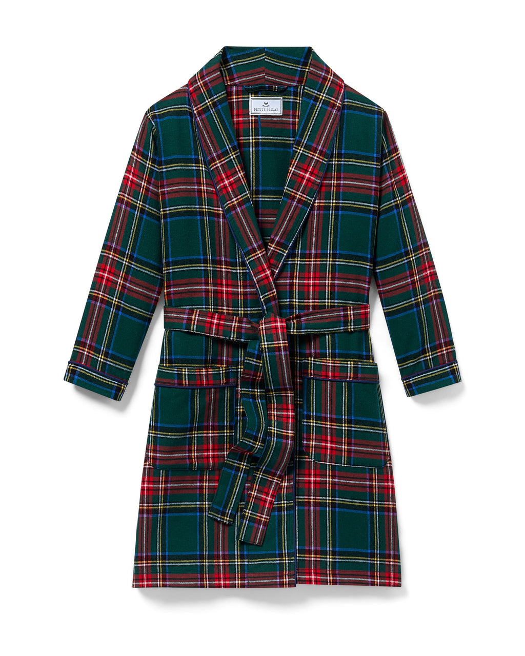 Kid’s Brushed Twill Robe in Kensington Tartan
