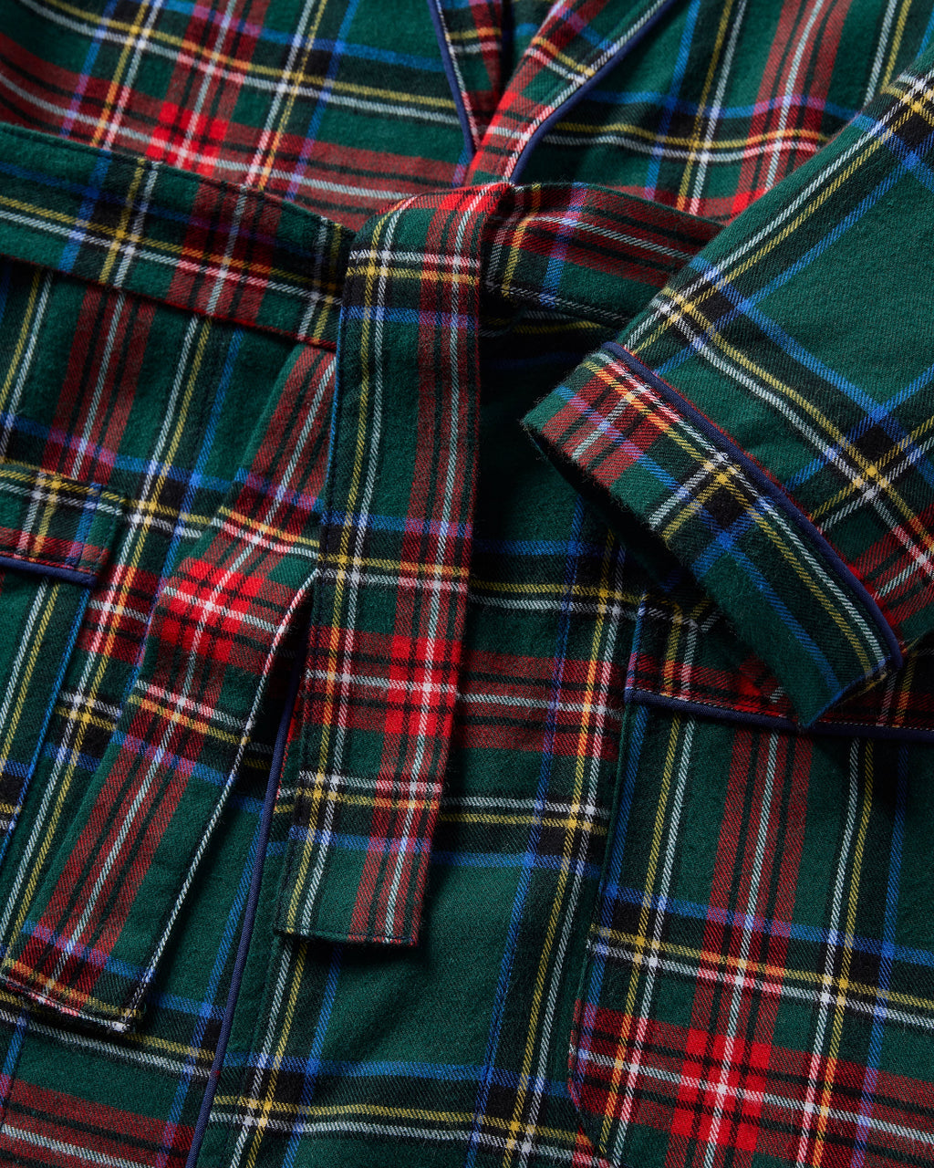 Kid’s Brushed Twill Robe in Kensington Tartan